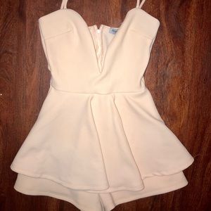 Cream Fashion Nova Romper